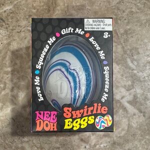 Swirlie Eggs - Blue and White